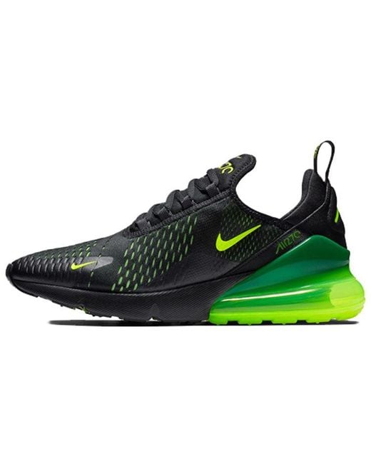 Nike Air Max 270 'black Volt' in Green for Men | Lyst