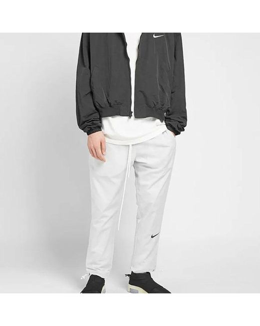 Nike White X Fear Of God Woven Pant 'Pure Platinum' for men