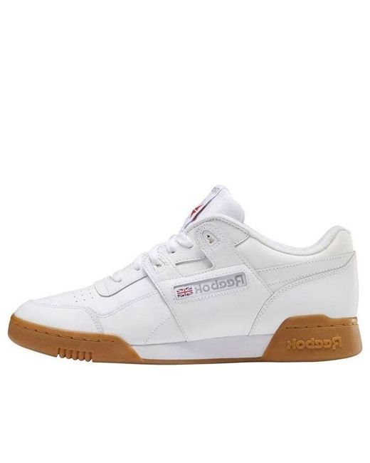 Reebok White Workout Plus for men