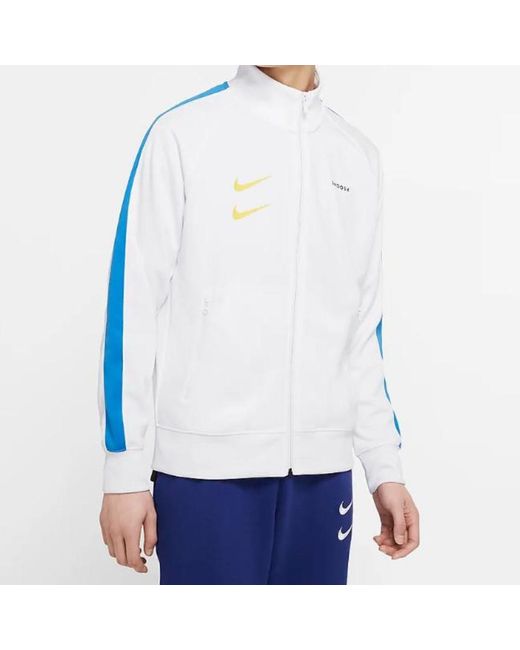 Nike Blue Sportswear Swoosh Retro Sports Jacket for men