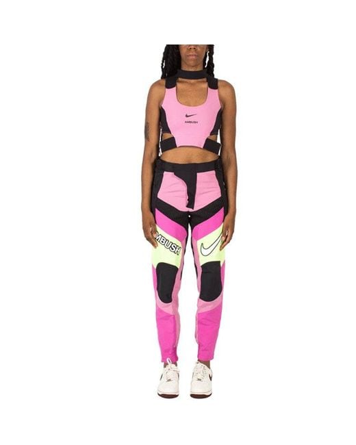 Nike Pink (Wmns) X Ambush Motorcycle Pants 'Active Fuchsia'