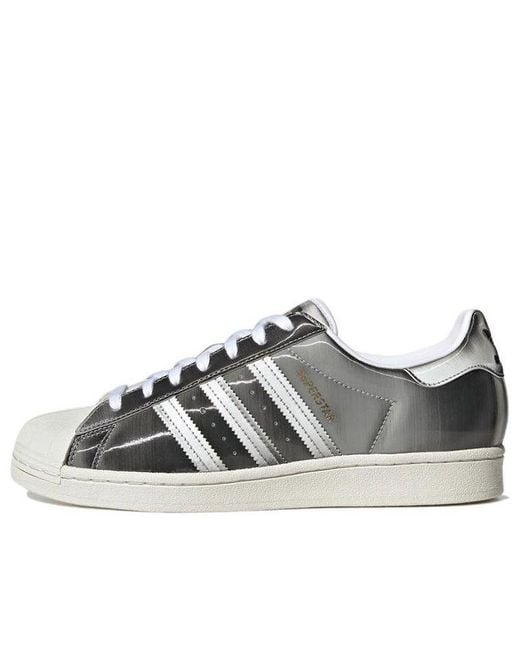 Adidas Gray Originals Superstar Shoes for men