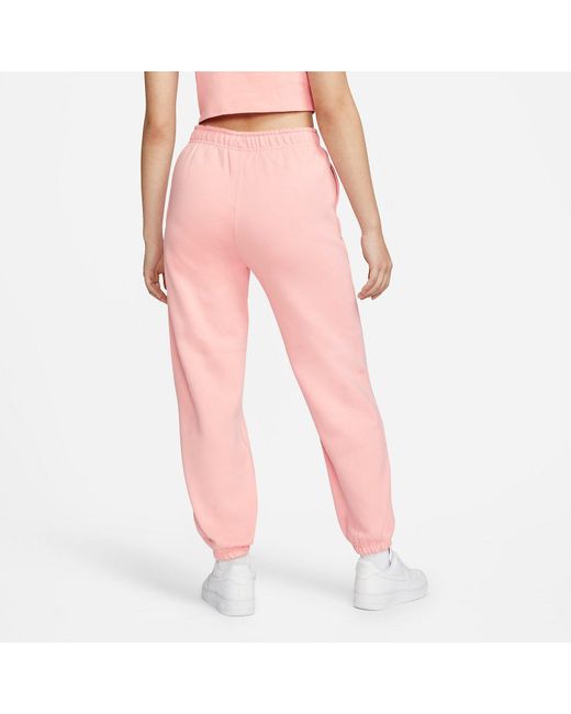 Nike Pink Lab Solo Swoosh Fleece Sweatpants Asia Sizing