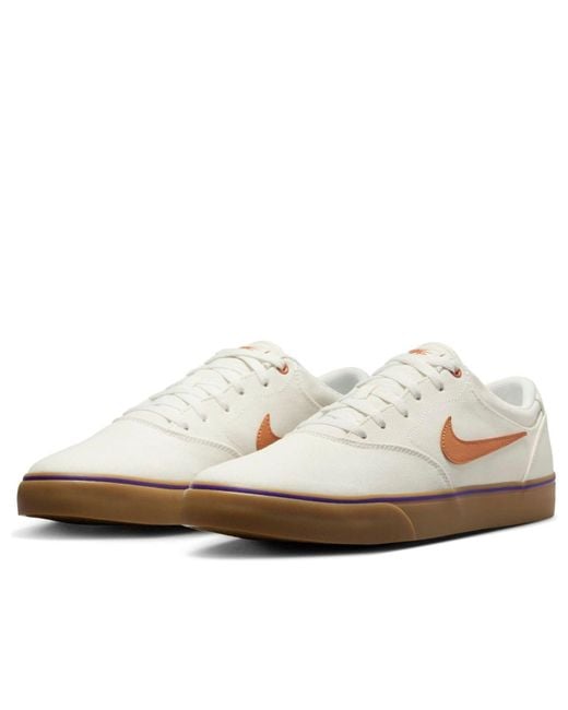 Nike White Sb Chron 2 Canvas 'Summit Gum' for men