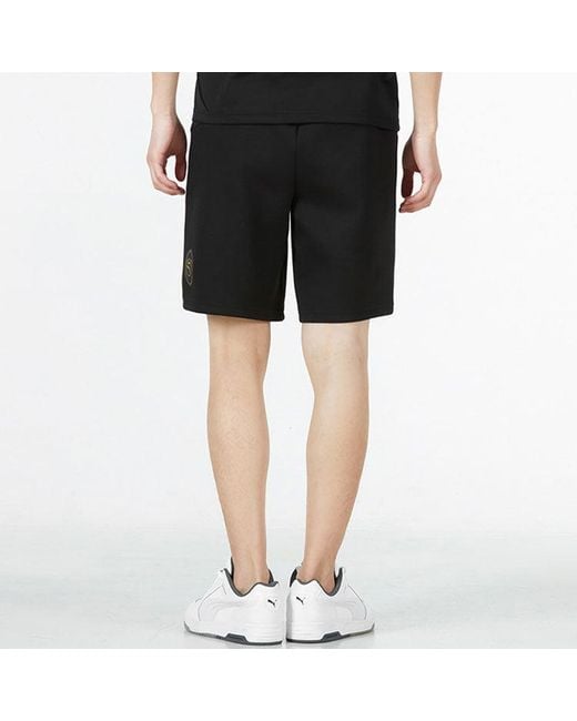 PUMA Black Mix Badge Shorts for men