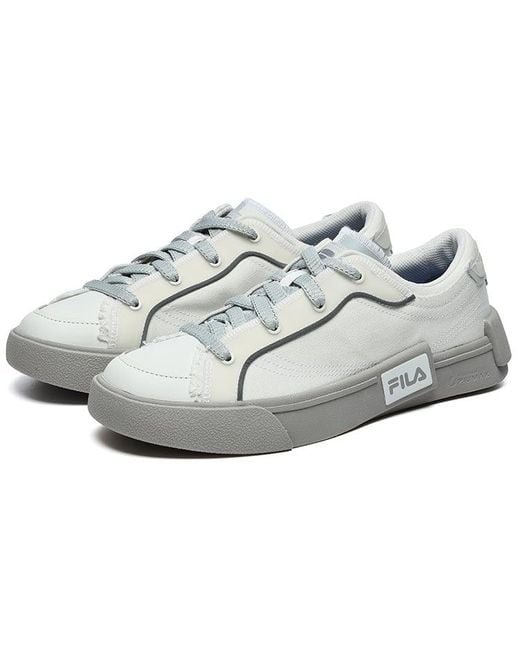 Fila White Pop Skate Shoes for men