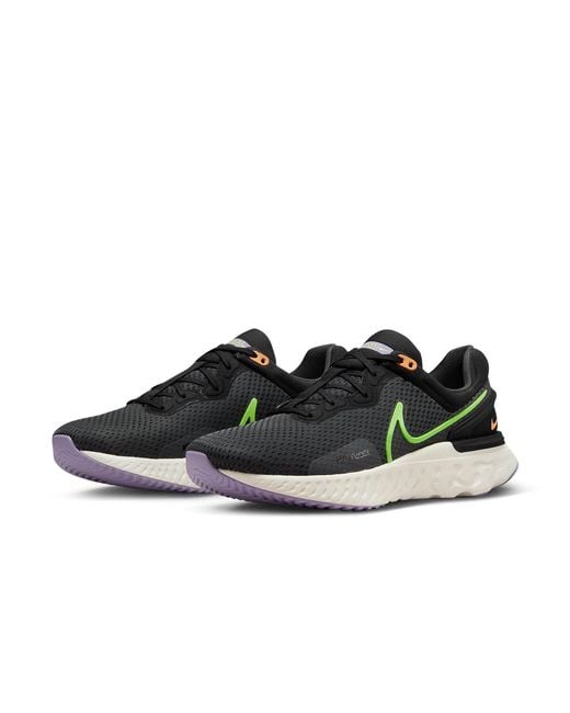 Nike Black React Miler 3 'Anthracite Ghost' for men