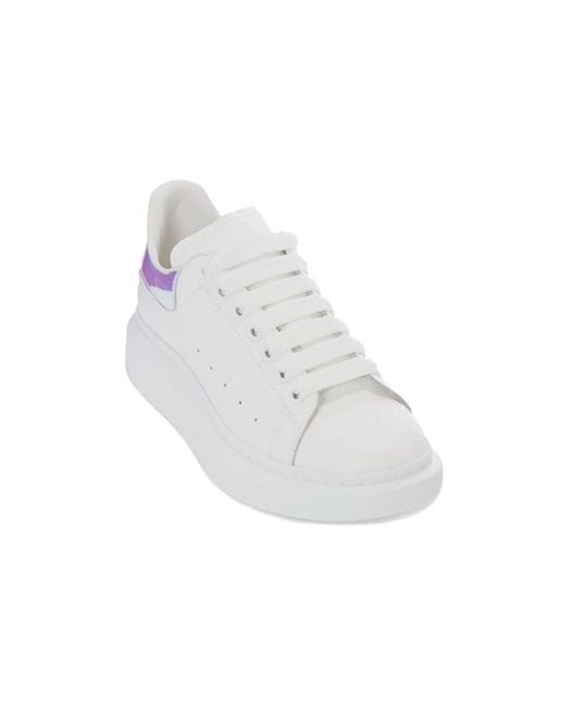 McQueen White Oversized Sneaker Iridescent' for men