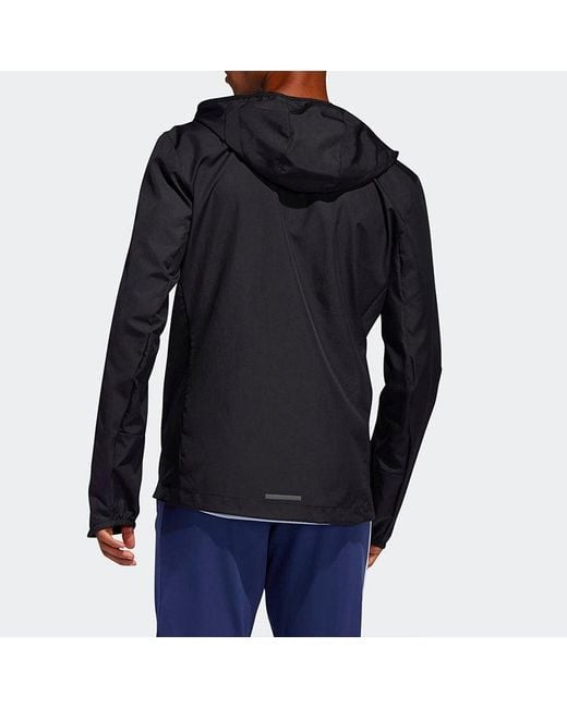 Adidas Blue Own The Run Jkt Running Sports Jacket Coat for men