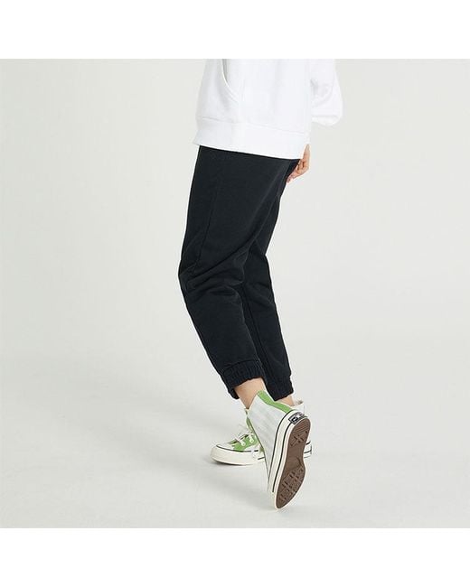 Converse Blue (Wmns) Solid Color Lacing Bundle Feet Sports Pants/Trousers/Joggers Dark