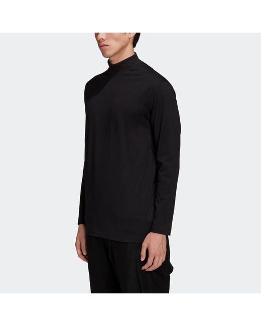 Adidas Black Y-3 Solid Color Casual Long Sleeves for men