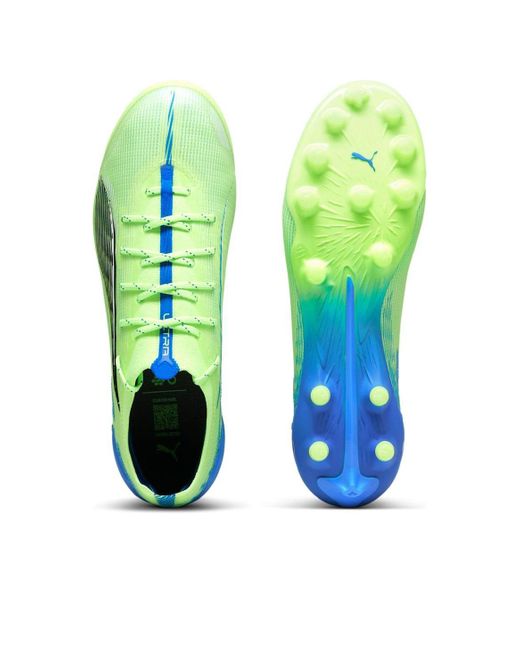 PUMA Green Ultra 5 Ultimate Ag 'Fizzy Apple Bluemazing' for men