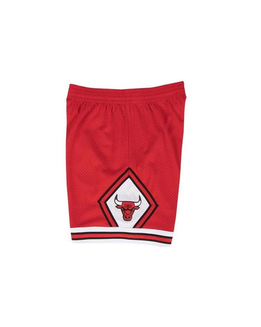 Mitchell & Ness Red Nba Swingman Shorts Chicago Bulls Road 1997-98 for men