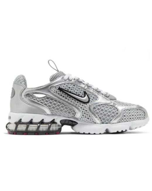 Nike White (Wmns) Zoom Spiridon Cage 2 'Metallic'