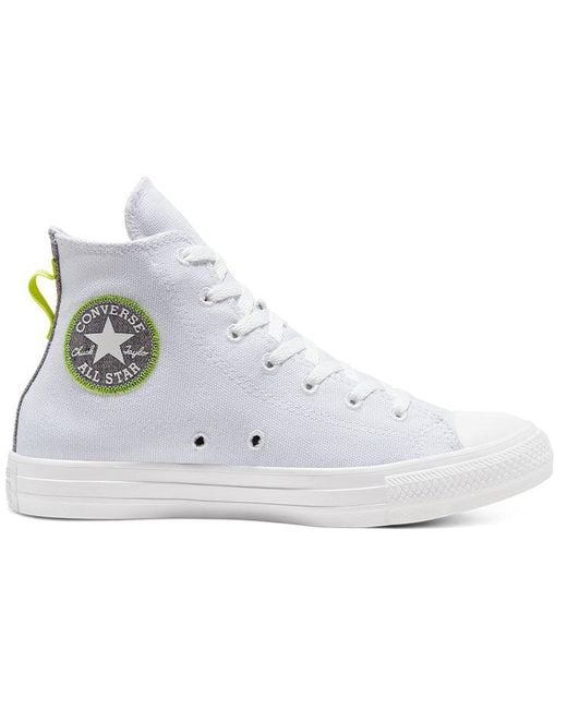 Converse White Chuck Taylor All Star Renew High Lemon Venom' for men