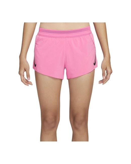 Nike Pink Aeroswift Running Shorts