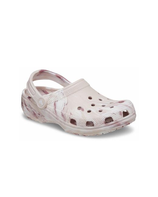 CROCSTM White Classic Marbled Clogs