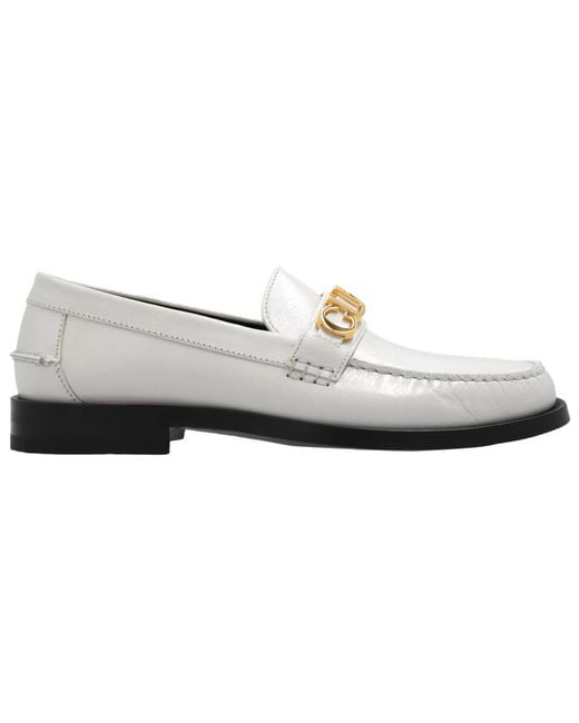 Gucci White (Wmns) Loafer With Metal Logo