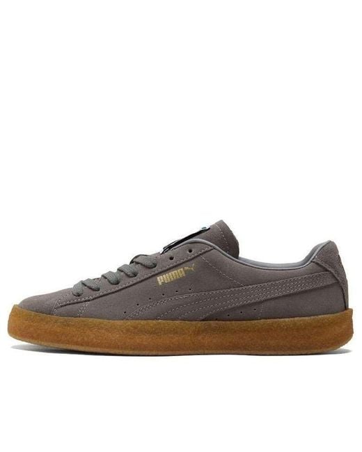 PUMA Brown Suede Crepe Leisure Board Shoes for men