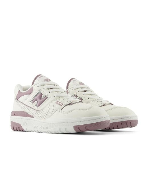 New Balance White (Wmns) 550 Mauve'
