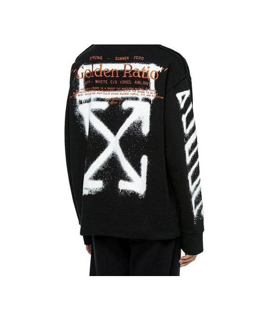 Off-White c/o Virgil Abloh Black Harry The Bunny Graffiti Long Sleeve Sweater for men
