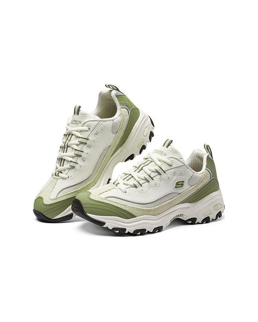 Skechers White D'Lites Varsity Spirit Sneaker for men