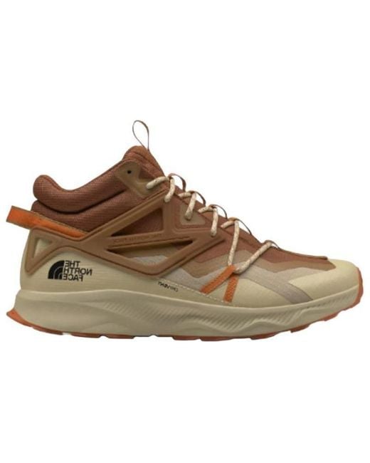 The North Face Brown Oxeye Running Shoes 'Stone Gravel' for men