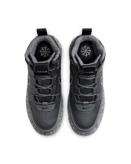 Nike Black Air Force 1 Boot Nn 'Dark Smoke Crater' for men