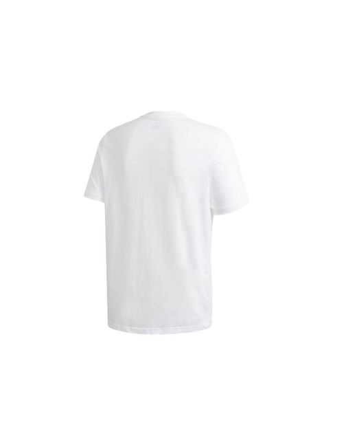 Adidas White Brushstroke Sports Running Gym Training Tops for men