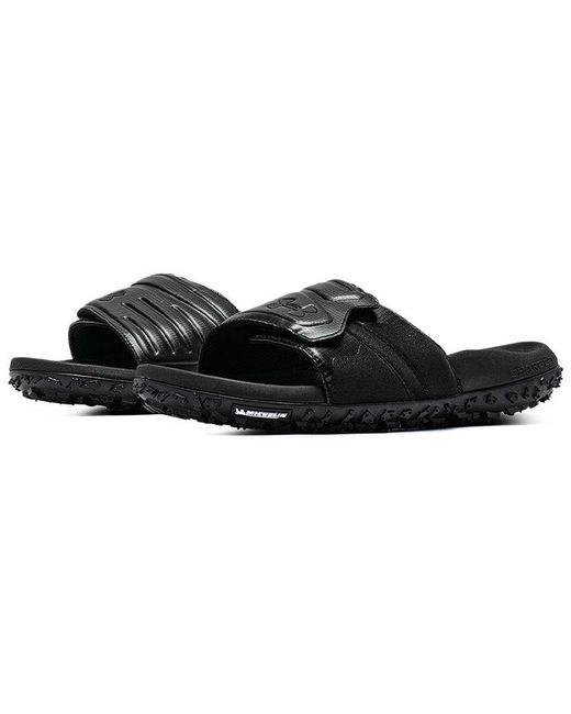 Under Armour Black Fat Tire Slides for men