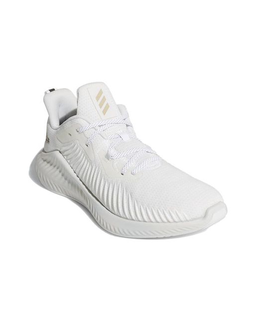 Adidas White Alphabounce+ Run Em 'Crystal' for men