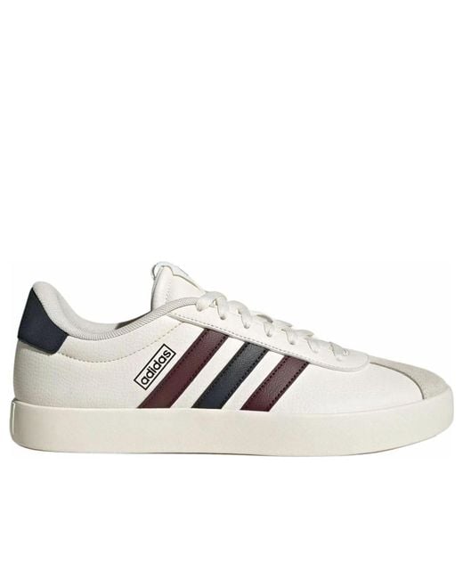 Adidas White Vl Court 3.0 'Cream Burgundy' for men