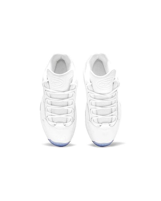 Reebok White Question Low Clear' for men