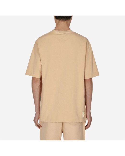 Nike Natural X Union Crossover Ss22 Solid Color Breathable Logo Round Neck Short Sleeve Asia Edition Khaki for men