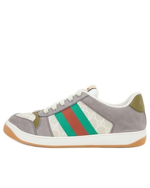 Gucci Blue Screener Sneaker 'Gg Canvas for men