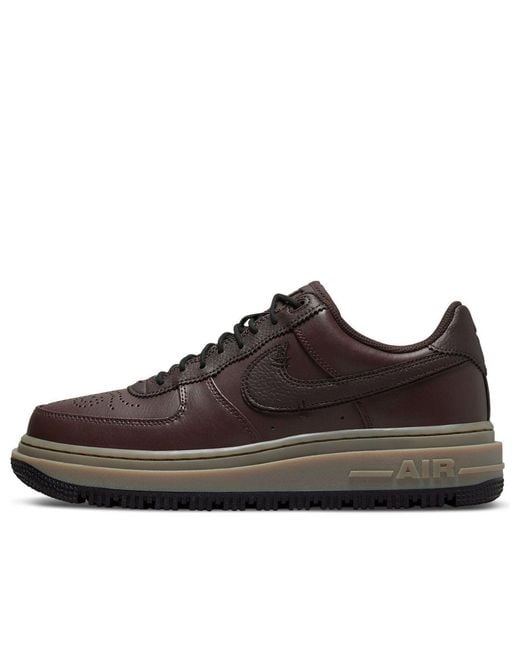 Nike Brown Air Force 1 Luxe Basalt' for men