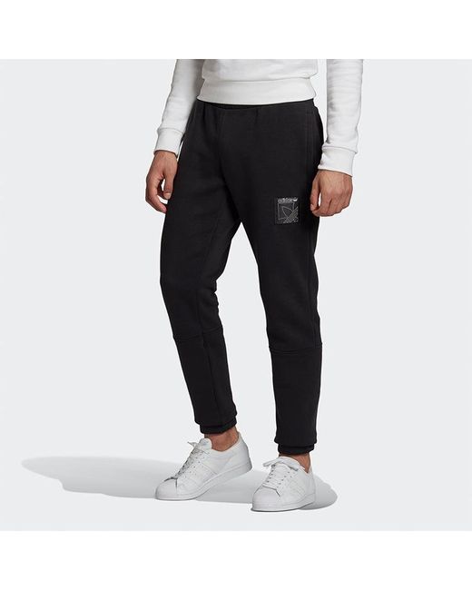 Adidas Black Originals Sprt Icon Sp Bundle Feet Sports Long Pants for men