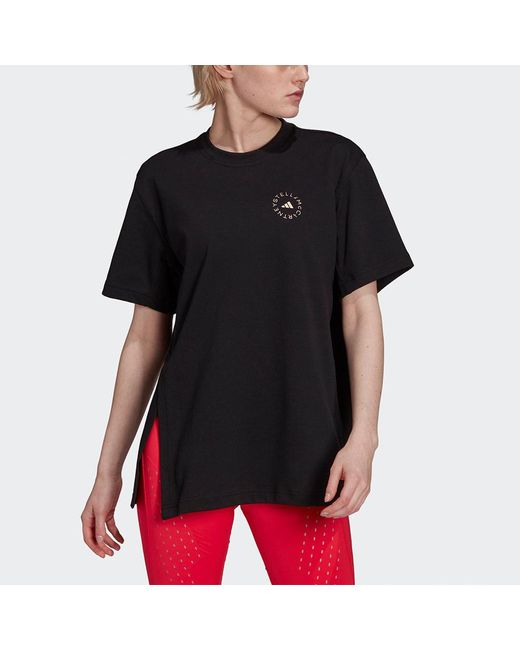 Adidas Black (Wmns) Asmc C Tee Small Logo Sports Round Neck Short Sleeve