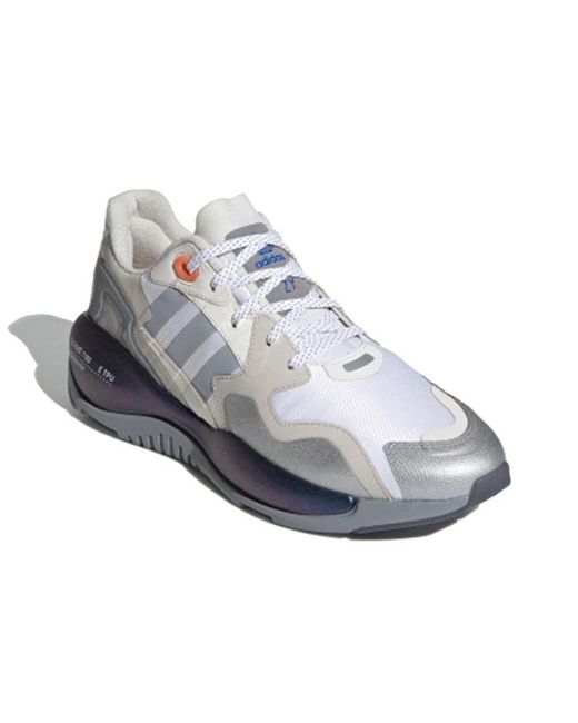 Adidas Blue Zx Alkyne Shoes 'Light' for men