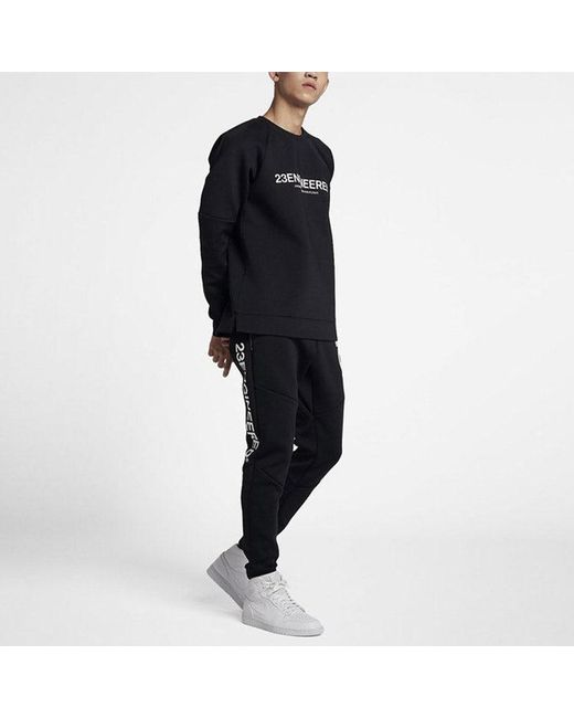 Nike Black Stay Warm Casual Sports Pullover for men