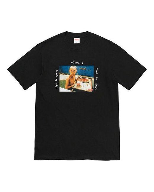 Supreme Black Ss22 Week 10 Gummo Bathtub Tee for men