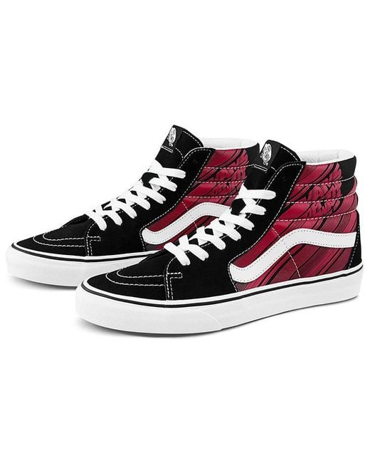 Vans Red Sk8-Hi Retro Casual Skate Shoes