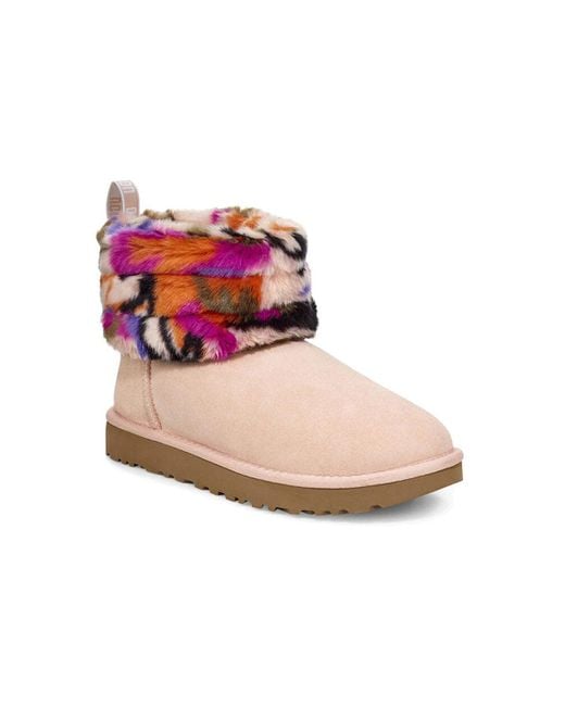 Ugg Pink (Wmns) Fluff Mini Quilted Motlee