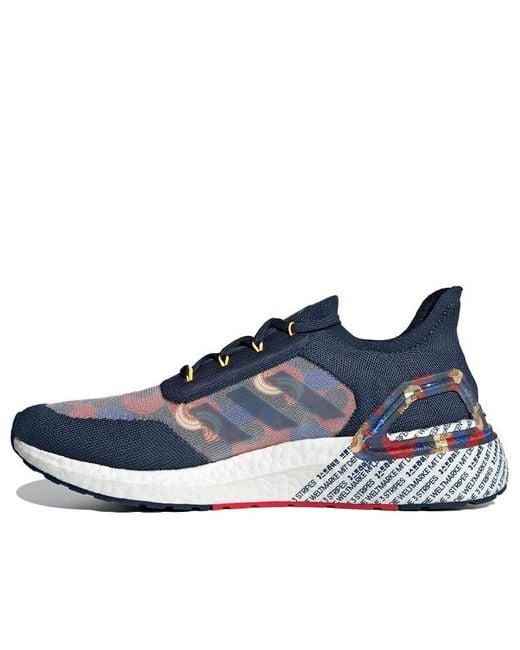 Adidas Blue Ultraboost 20 Seoul 'Crew Scarlet' for men