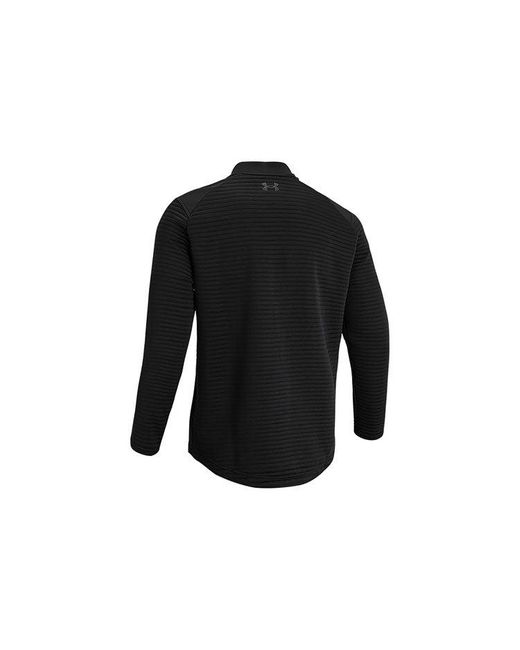 Under Armour Black Golf Sports Zipper Coat for men