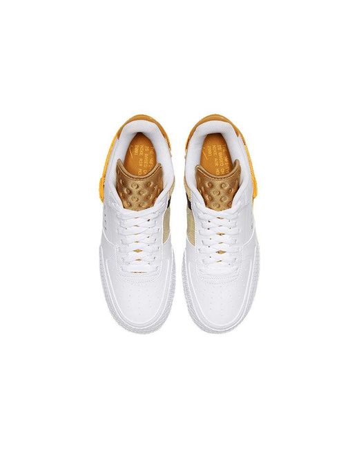 Nike Air Force 1 Type 'gold Suede' in White for Men | Lyst