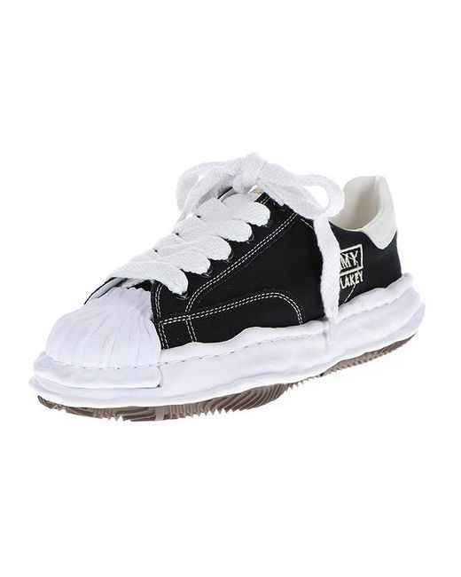 Maison Mihara Yasuhiro Black Blakey Og Sole Canvas Low-Top Sneaker for men