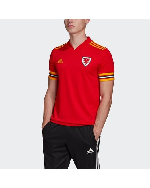 Adidas Red Faw H Jsy Fan Edition National Team Home Soccer/Football Sports Jersey Short Sleeve for men