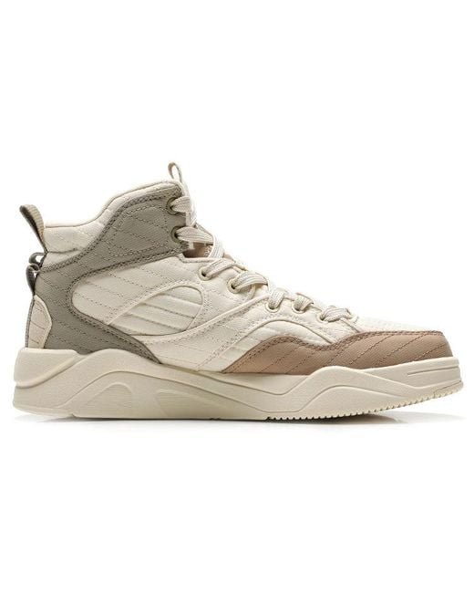 Anta White Life Series High-Top 'Trendy Versatile' for men