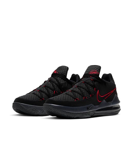Nike Black Lebron 17 Low 'Bred' for men